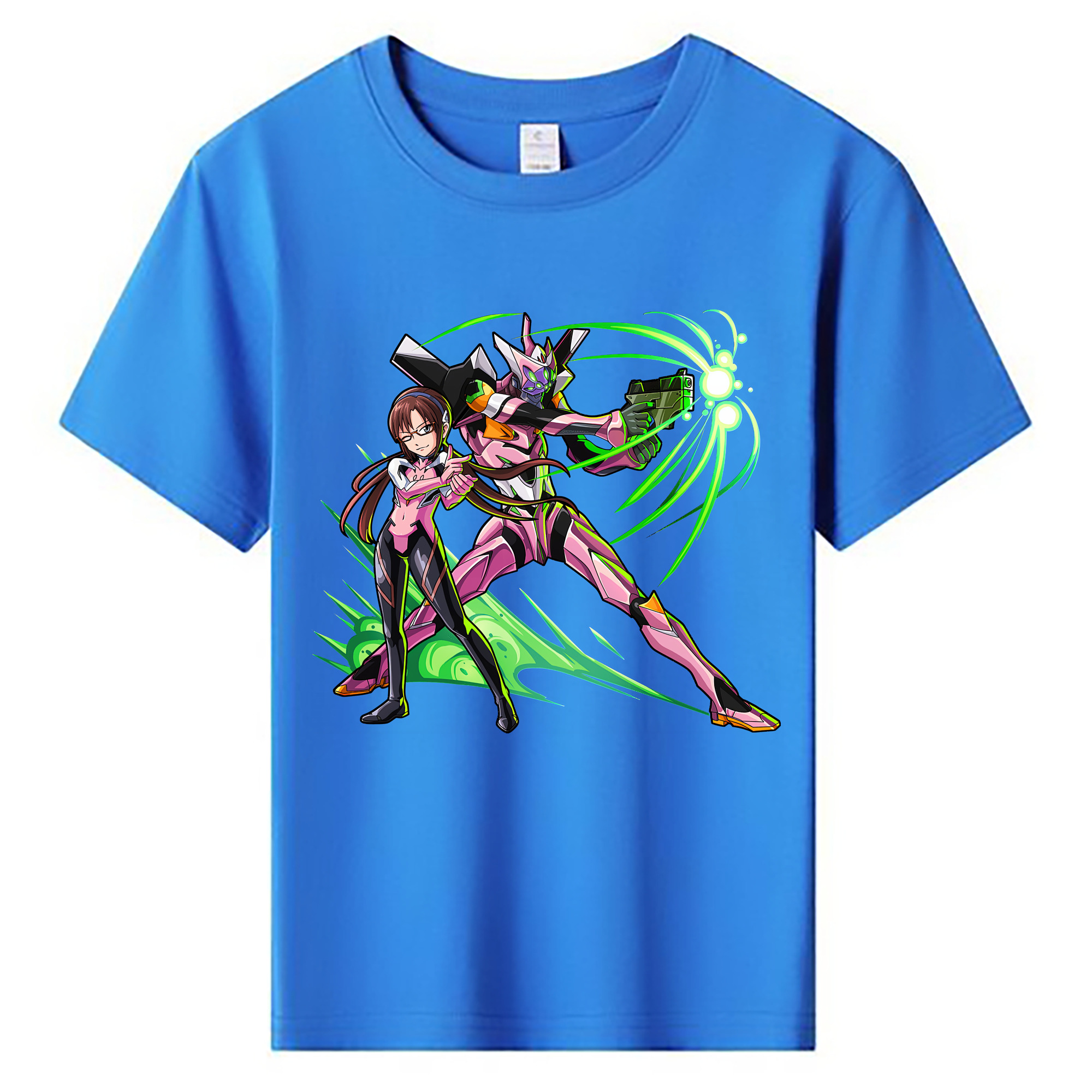 （画像用） EVA 新世紀エヴァンゲリオン 綿100％キッズTシャツ（フロントプリント）